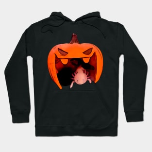 An axolotl who loves Halloween Hoodie